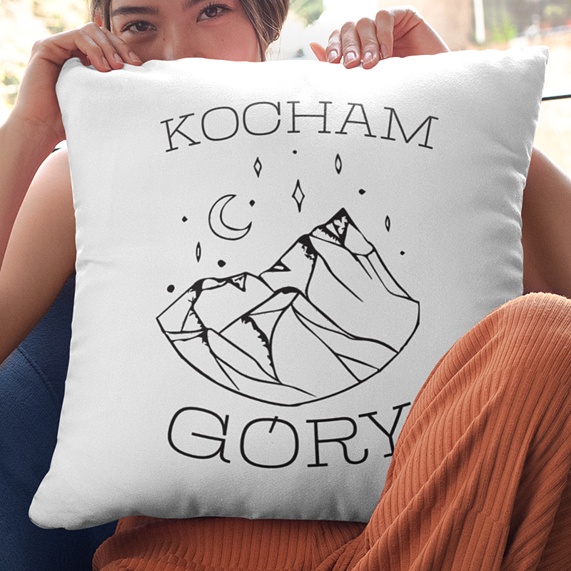 Poduszka | KOCHAM GÓRY - BW